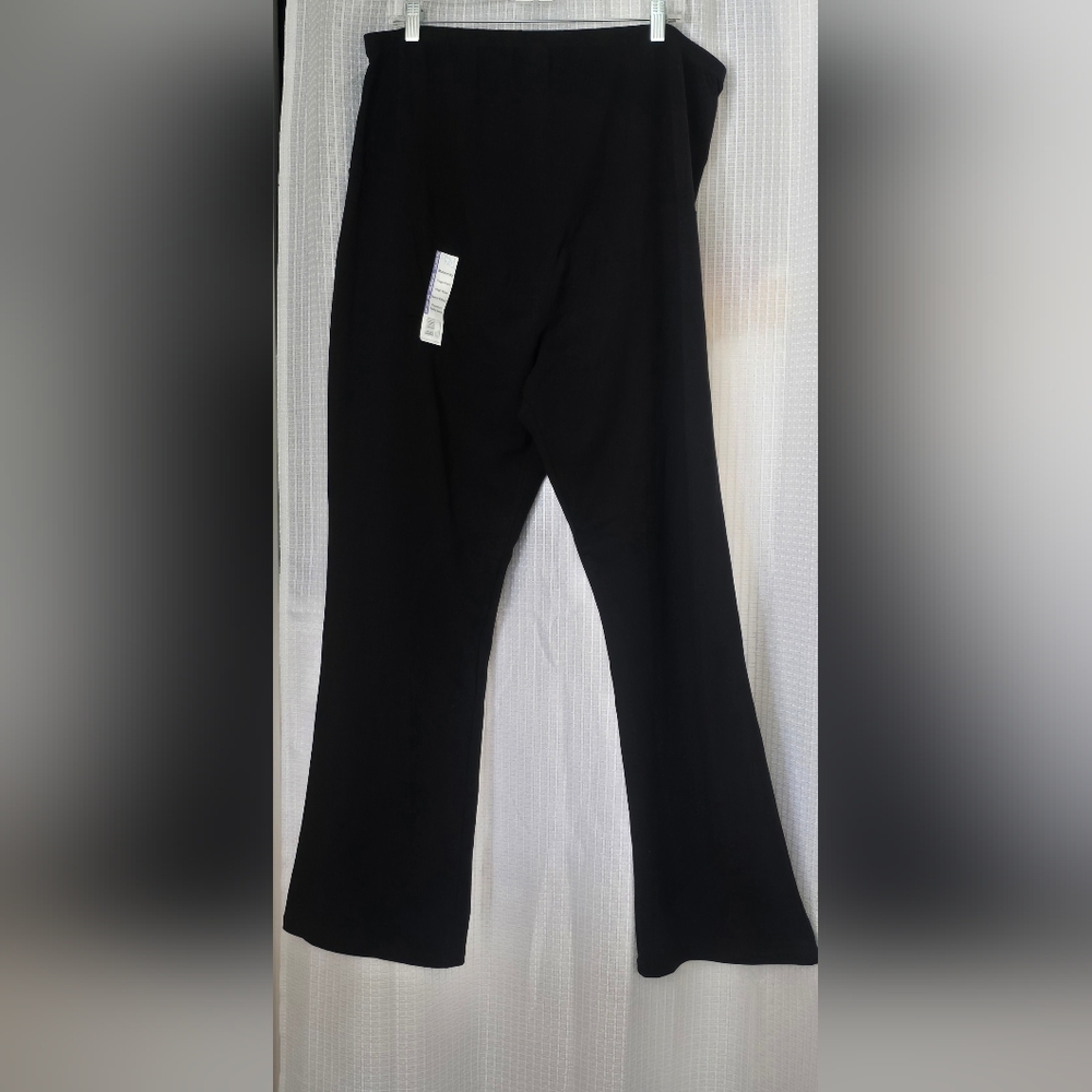 NWT Time And Tru Maternity Yoga Pants Womens Size XXL Black High Rise Stretch